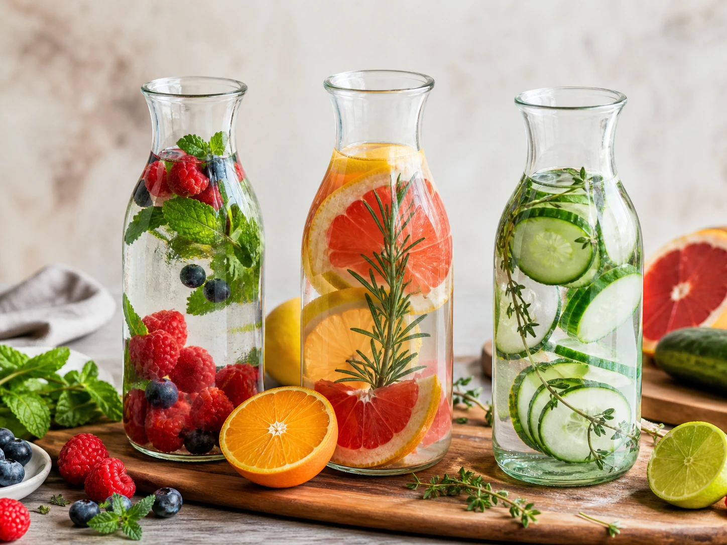 Les bienfaits de l'eau infusée : recettes simples