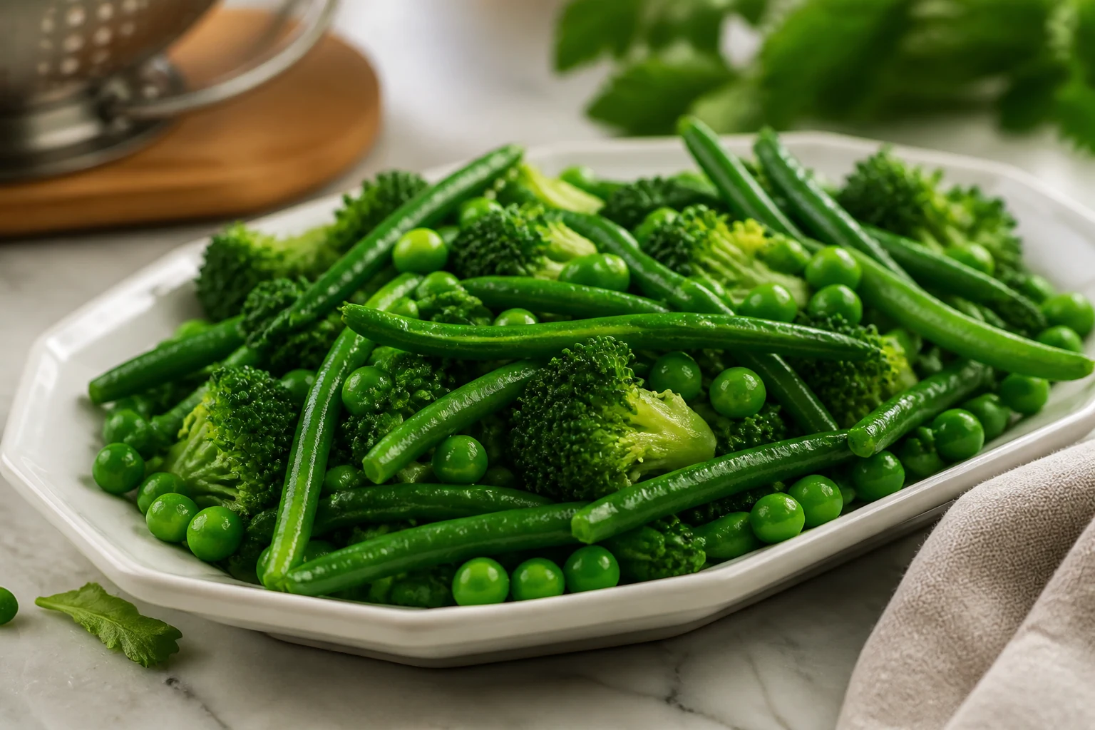 Blanchir les légumes pour garder leur couleur