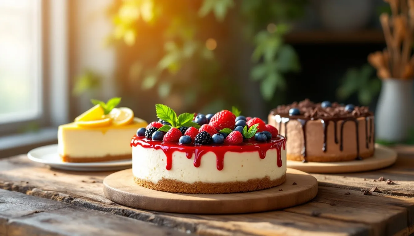 découvrez ces trois délicieuses recettes de cheesecakes gourmands et légers, parfaites pour satisfaire vos envies sucrées sans culpabilité. faciles à préparer, ces desserts allient crémeux et légèreté pour une expérience gourmande inoubliable !