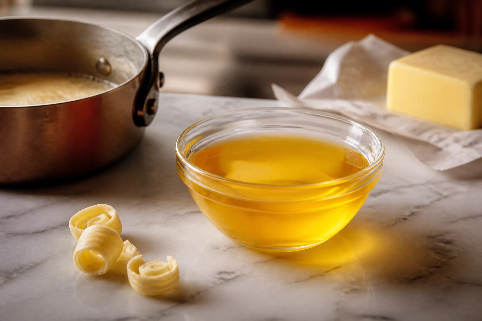 Clarifier un beurre et un bouillon