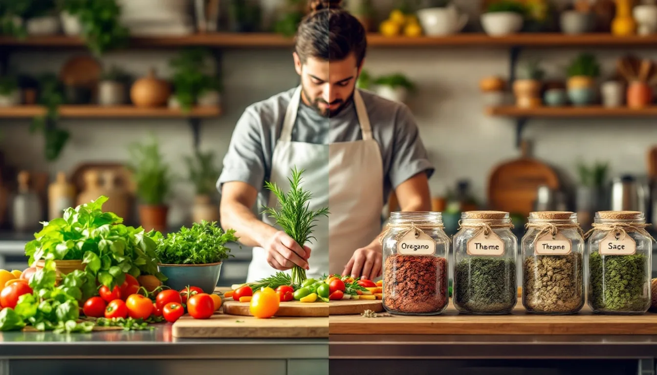 découvrez les différences entre la cuisine avec des herbes séchées et fraîches. apprenez quand et comment utiliser chacune pour rehausser vos plats, tout en explorant des conseils pratiques et des recettes savoureuses.