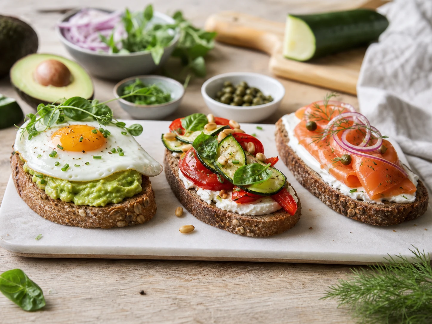 3 idées de tartines salées pour vos brunchs