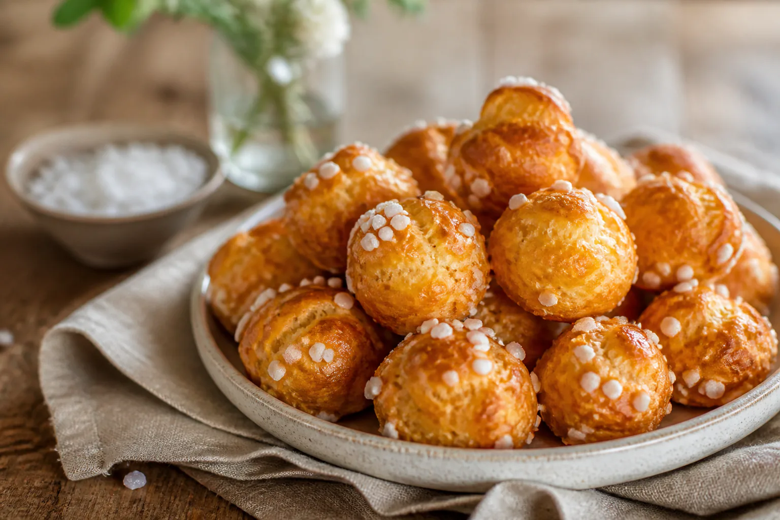 Recette des chouquettes maison : petits choux au sucre perlé