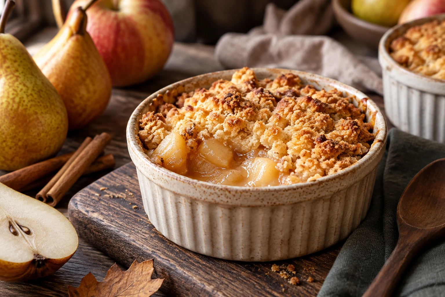 Comment réussir un crumble pommes-poires fondant et croustillant ?
