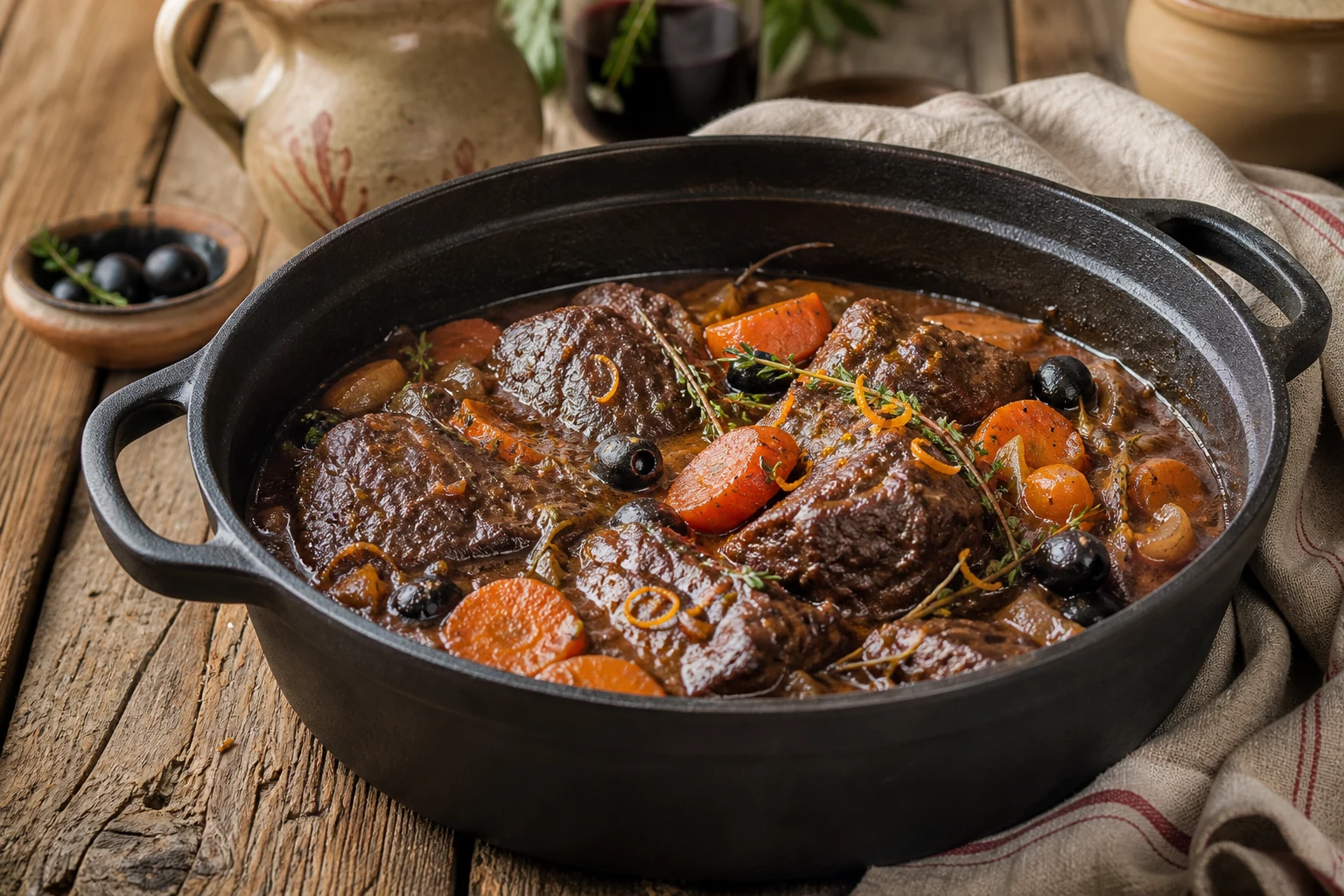 Daube provençale : la recette traditionnelle au vin rouge