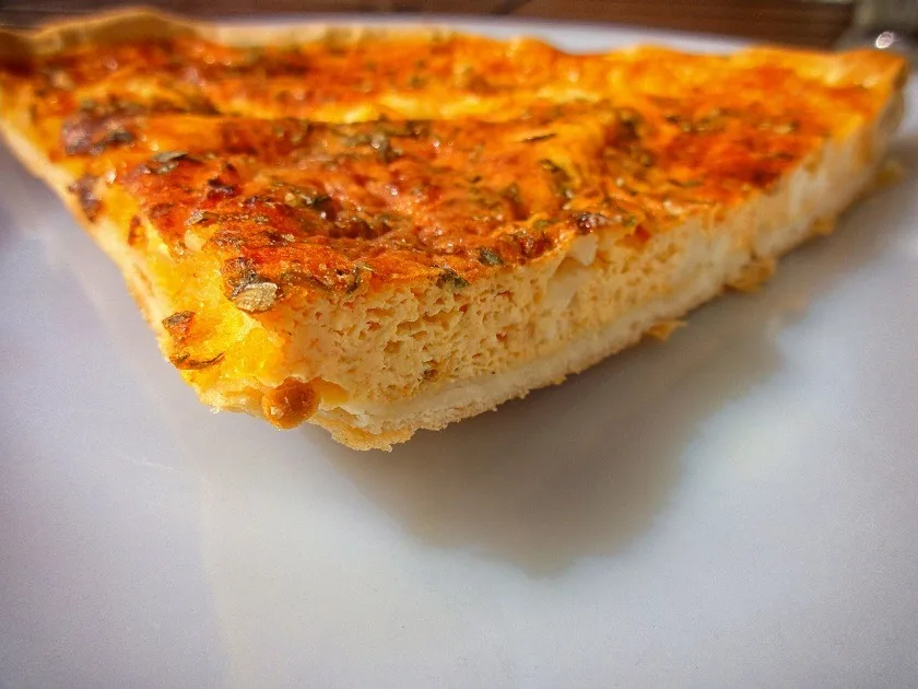 Recette très simple de la quiche surimi-crevettes