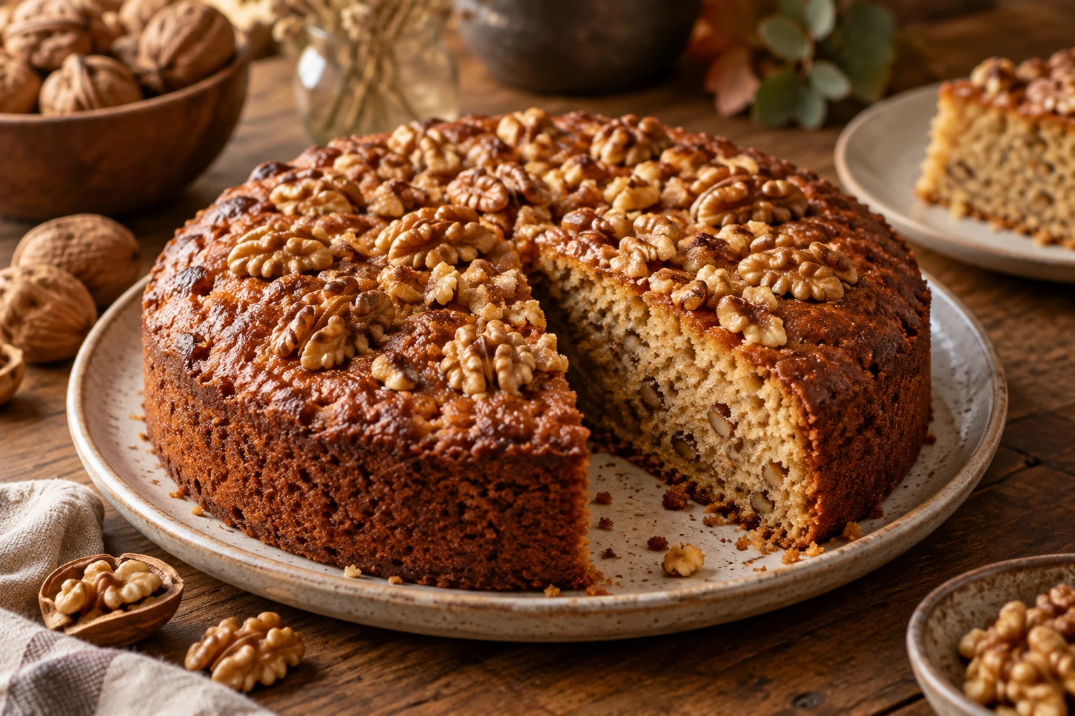 Comment réussir un gâteau aux noix fondant à cœur ?