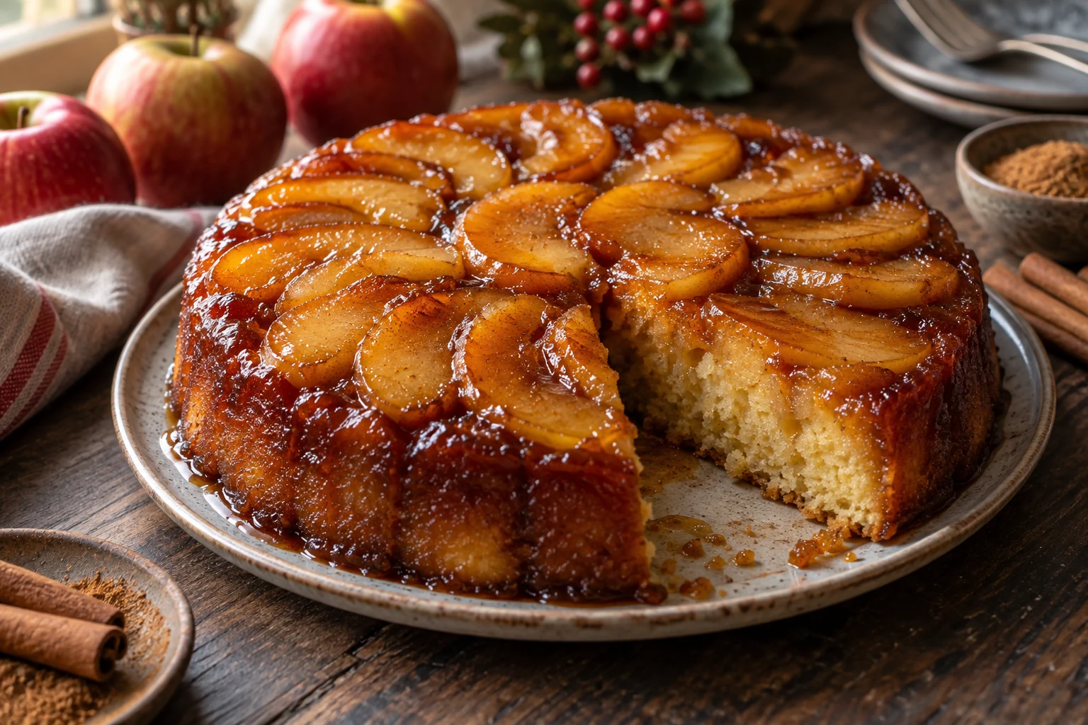Comment réussir un gâteau aux pommes caramélisées inratable ?