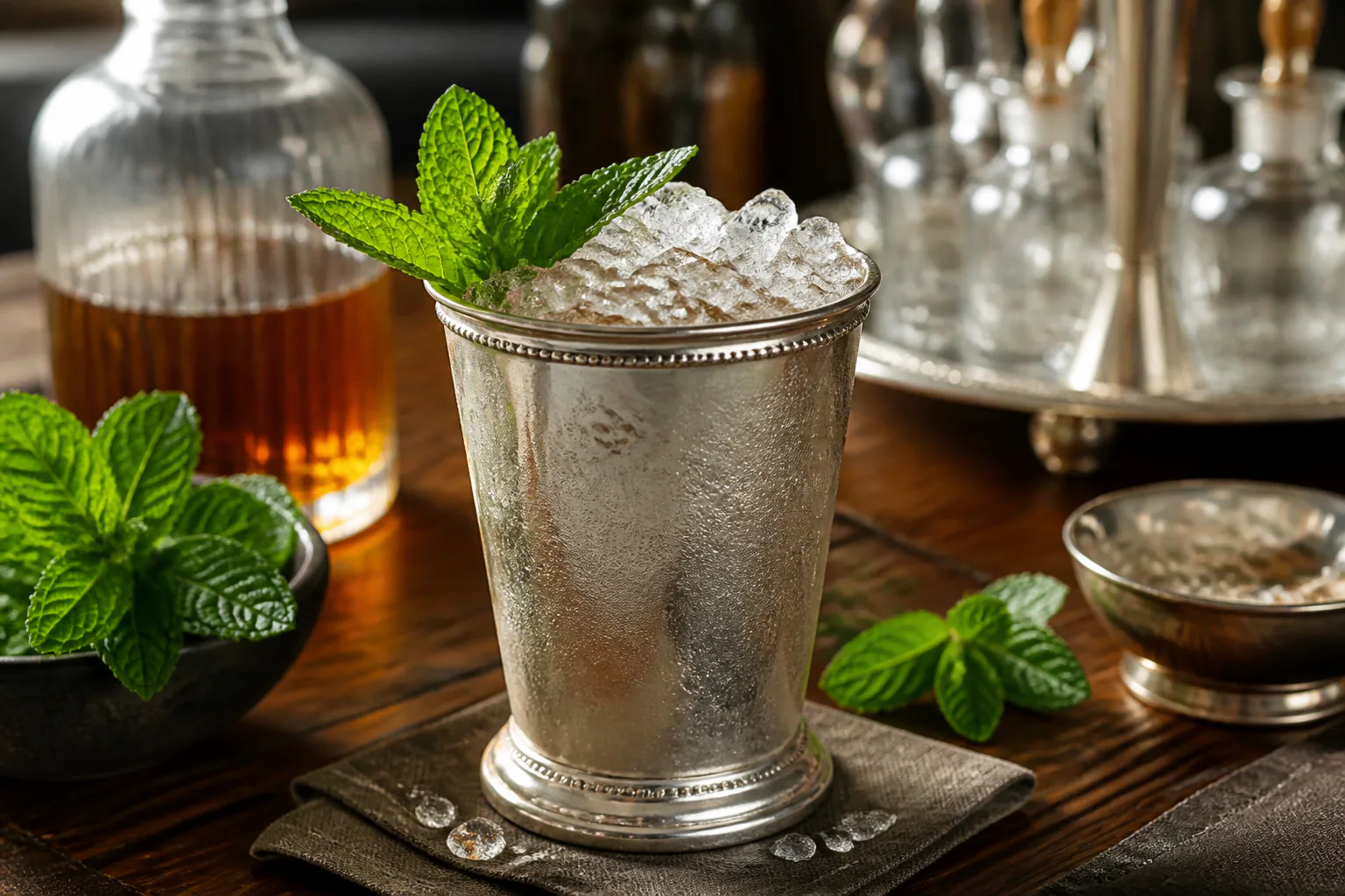 Recette du mint julep : le cocktail rafraîchissant au bourbon et à la menthe