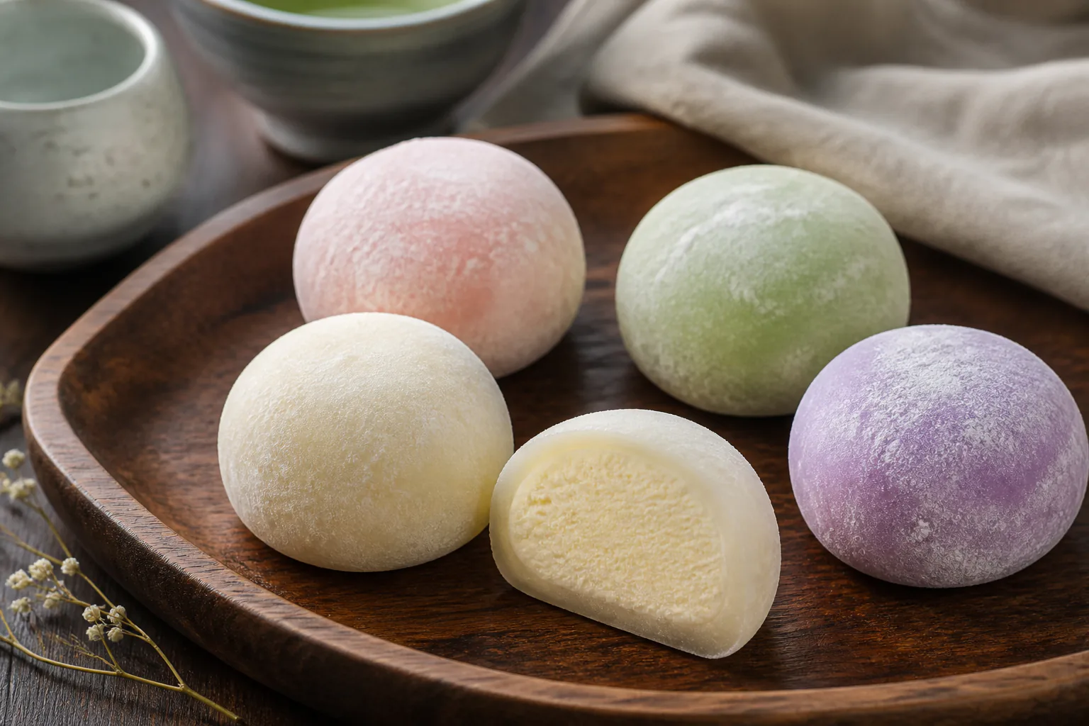 Recette du mochi glacé maison : boules de glace enrobées de pâte de riz