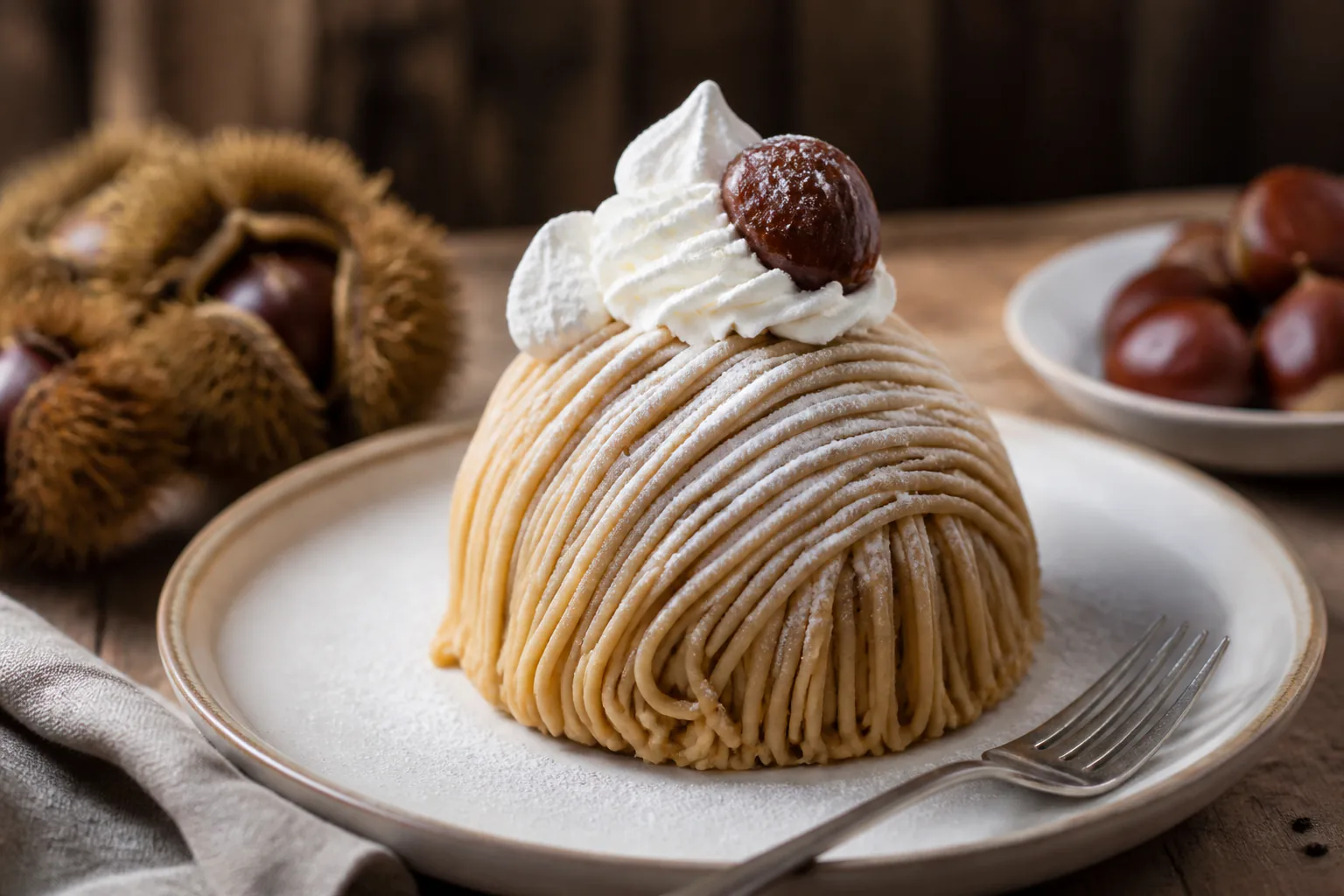 Recette du mont-blanc : meringue, chantilly et crème de marrons