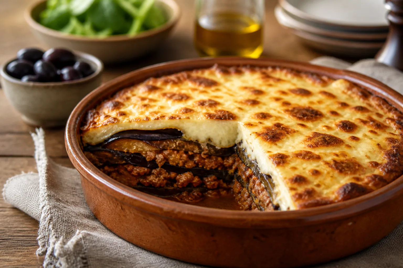 Recette de la moussaka grecque authentique aux aubergines