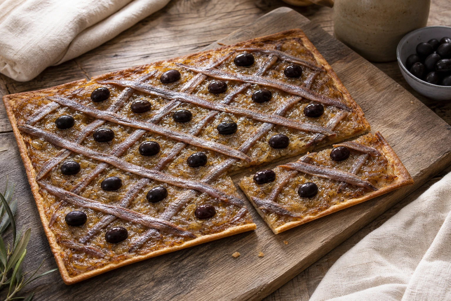 Pissaladière niçoise : la recette authentique aux oignons confits