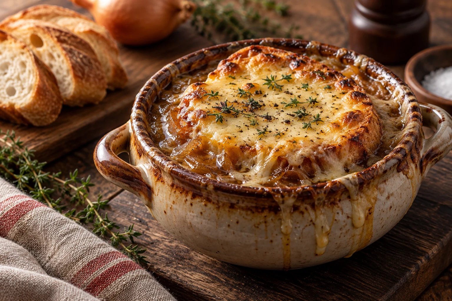 Comment réussir une soupe à l'oignon gratinée à la maison ?