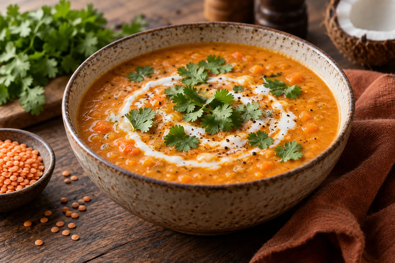 Comment réussir une soupe de lentilles corail onctueuse et parfumée ?