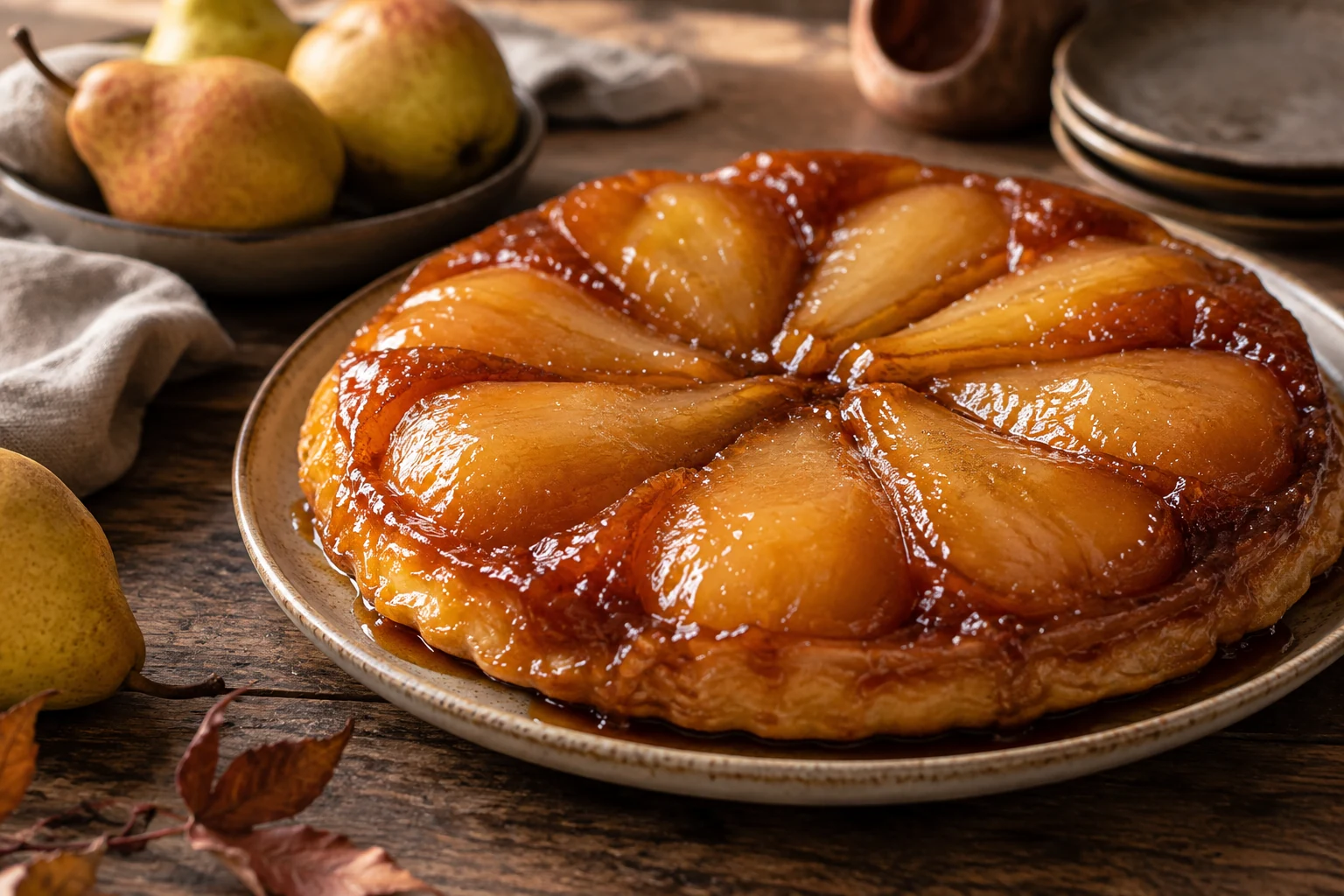 Comment réussir une tarte Tatin aux poires fondante ?