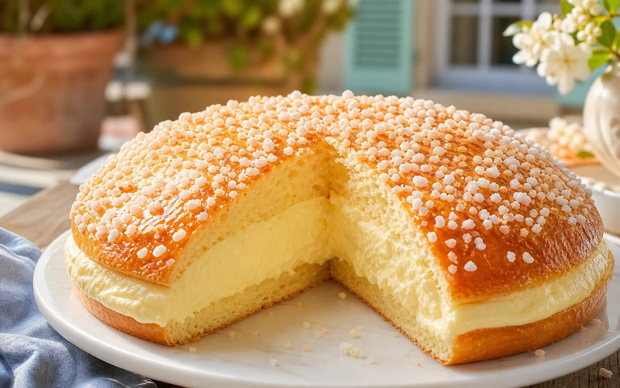 Tarte tropézienne : la brioche moelleuse et sa crème de Saint-Tropez