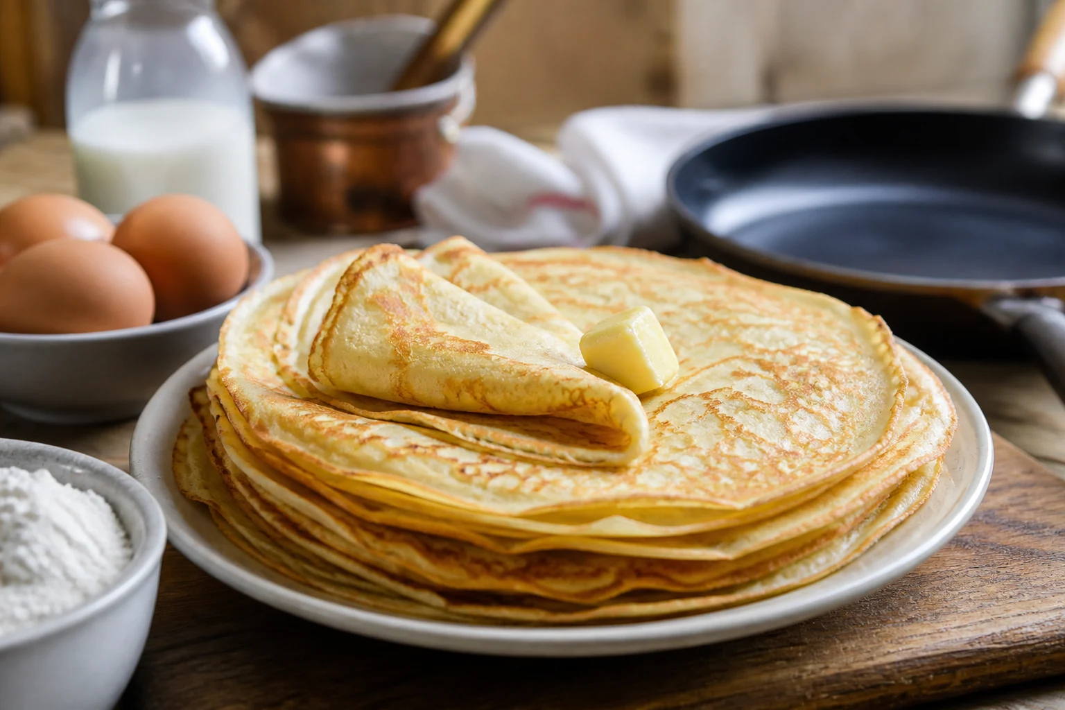 Réussir une pâte à crêpes fine et sans grumeaux