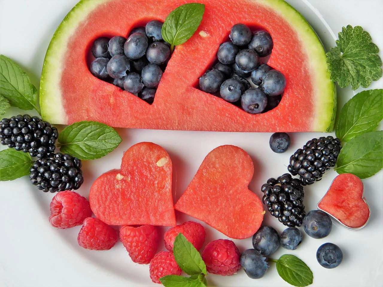 fruits en morceaux