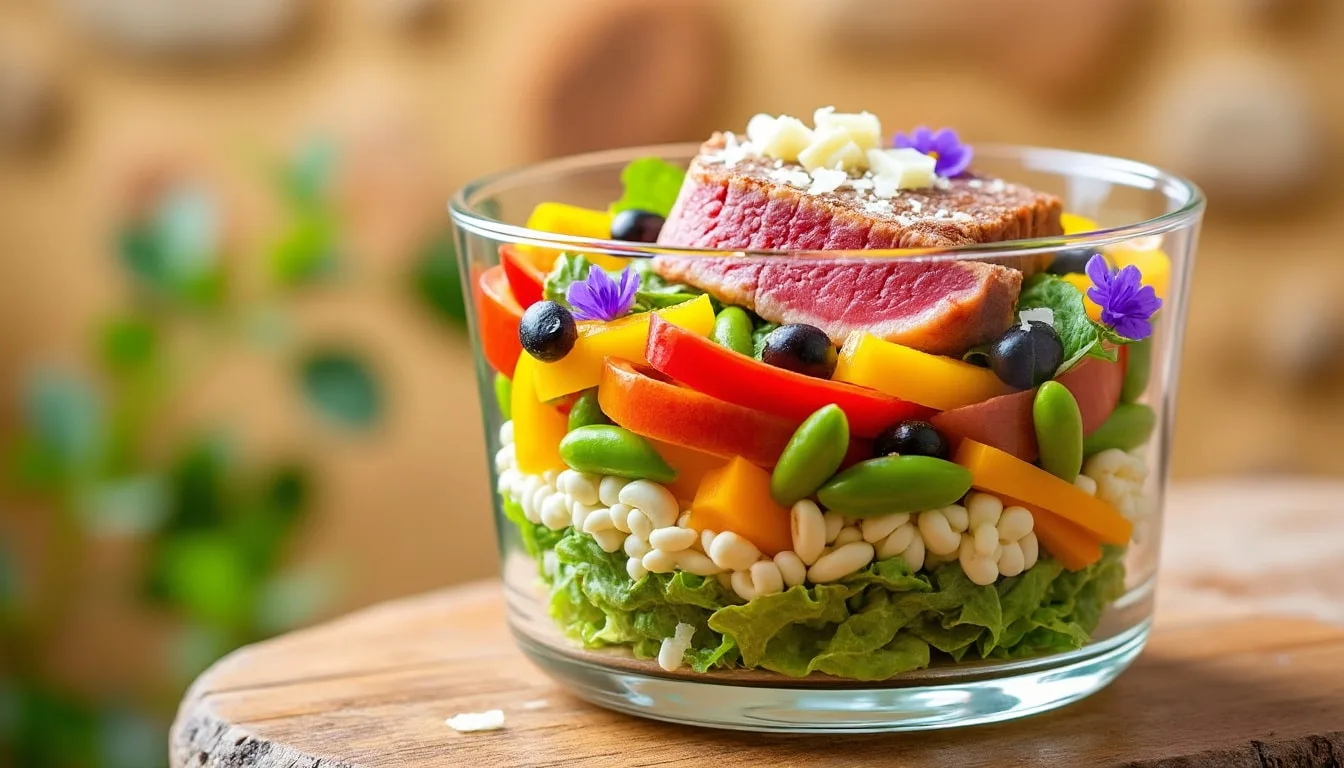 découvrez les secrets d'une salade niçoise classique, alliant des ingrédients frais et savoureux. suivez notre guide étape par étape pour préparer ce plat emblématique de la cuisine méditerranéenne, idéal pour un déjeuner léger ou un dîner estivale.