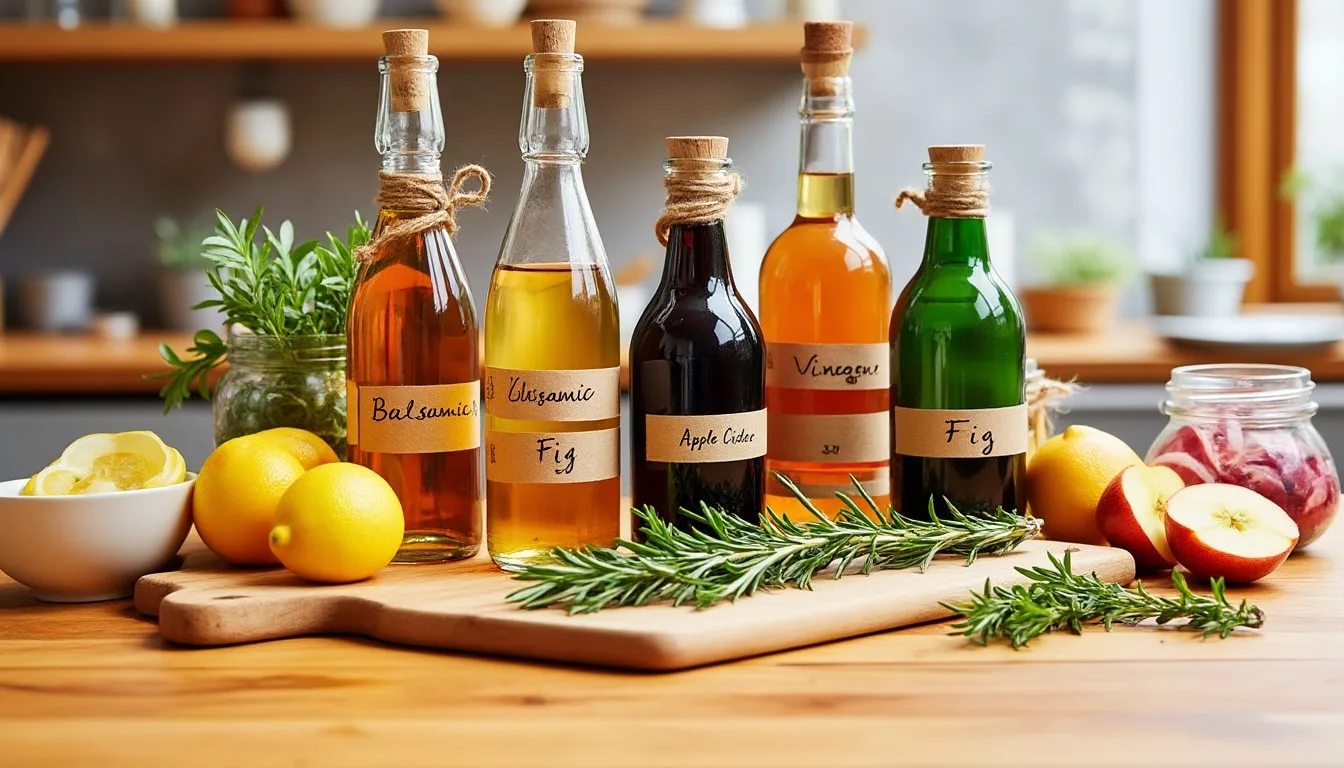 découvrez des idées et des recettes pour préparer vos propres vinaigres aromatisés faits maison. ajoutez une touche de saveur à vos plats avec ces préparations simples et délicieuses. transformez vos ingrédients en condiments uniques qui rehausseront vos salades et marinades.