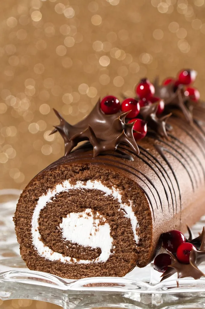 Bûche de Noël au chocolat