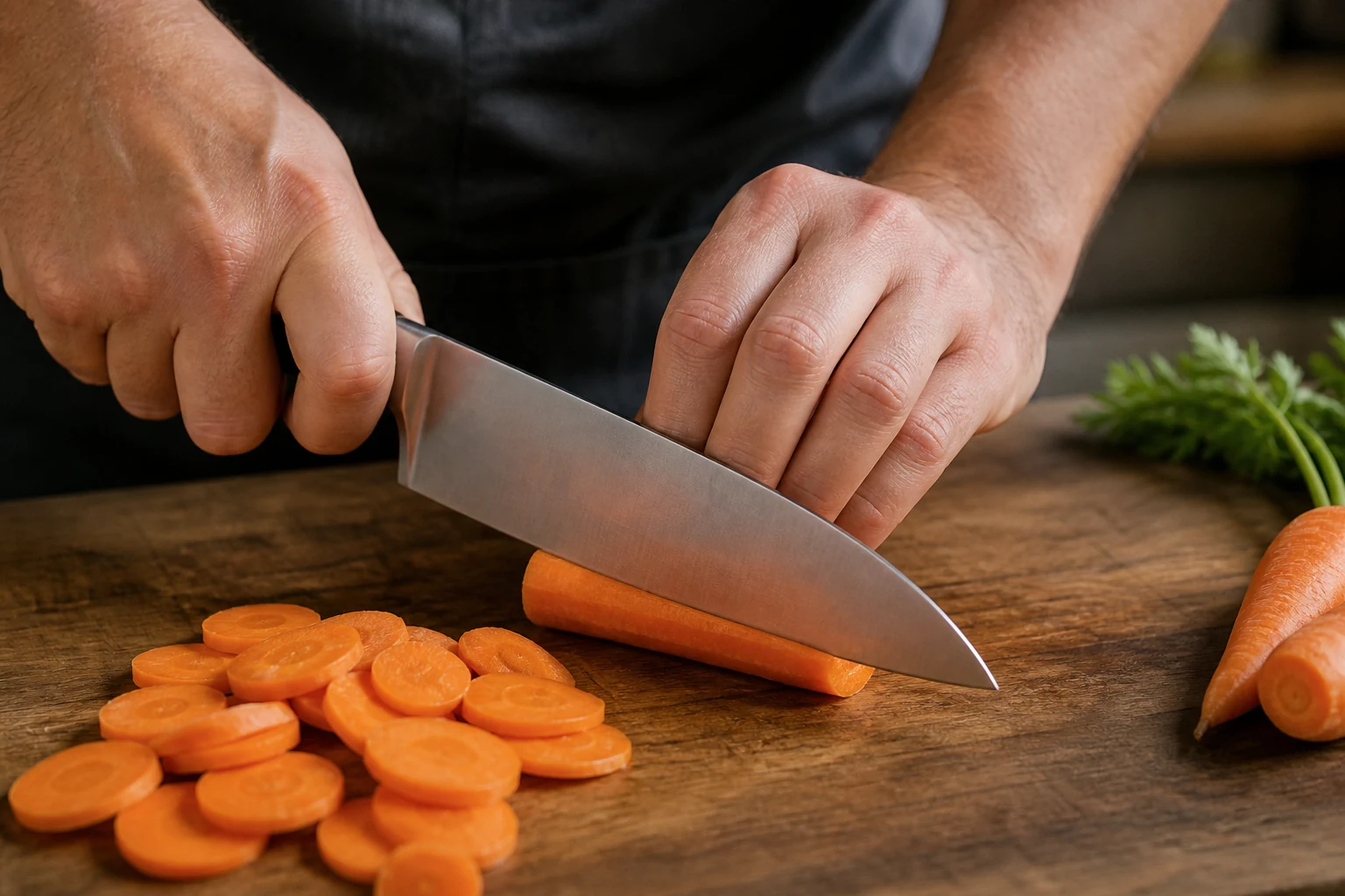 La bonne prise du couteau et la main en griffe