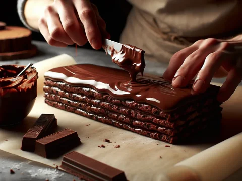 savourez l'esprit des fêtes avec notre délicieuse bûche de noël aux marrons. un dessert élégant et gourmande pour émerveiller vos convives, alliant des saveurs authentiques et une présentation festive.
