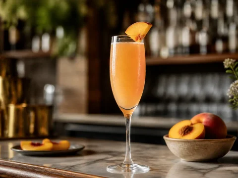 Recette du bellini : le cocktail vénitien à la pêche et au prosecco
