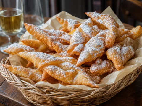 Bugnes lyonnaises croustillantes, la recette de Carnaval