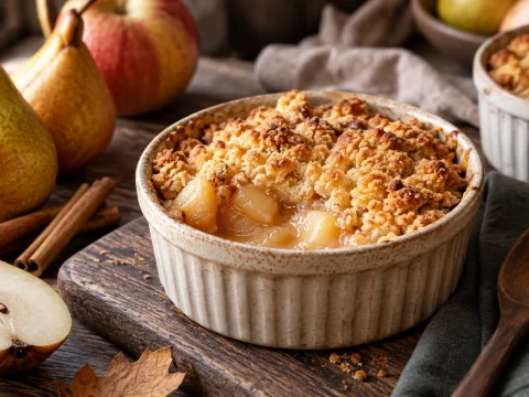 Comment réussir un crumble pommes-poires fondant et croustillant ?