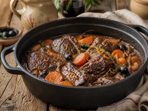 Daube provençale : la recette traditionnelle au vin rouge