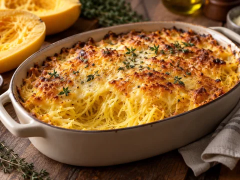 Comment réussir un gratin de courge spaghetti bien doré ?