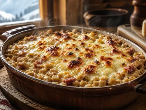 Gratin de crozets savoyard : le plat fondant et réconfortant des Alpes