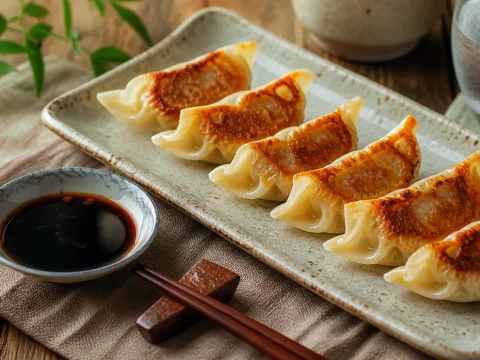 Recette des gyoza japonais : raviolis poelés croustillants et fondants