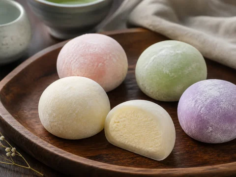 Recette du mochi glacé maison : boules de glace enrobées de pâte de riz
