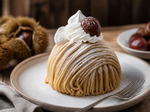 Recette du mont-blanc : meringue, chantilly et crème de marrons