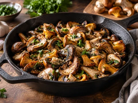 Comment réussir une poêlée de champignons bien dorée ?