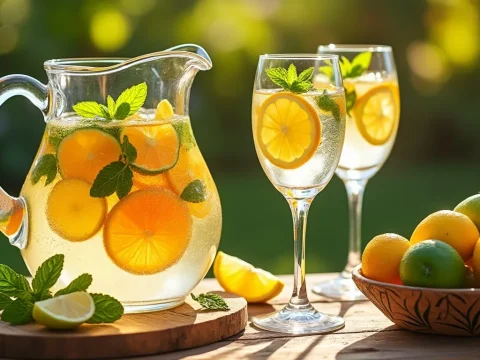 découvrez notre recette facile de sangria blanche aux agrumes, une boisson rafraîchissante et fruitée parfaite pour vos apéritifs et soirées d'été. suivez nos étapes simples pour préparer cette délicieuse boisson qui ravira vos invités!