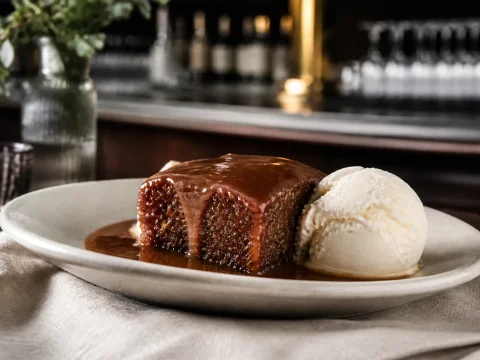 Recette du sticky toffee pudding : le gâteau anglais aux dattes et sa sauce caramel