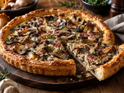 Comment réussir une tarte forestière aux champignons fondante ?