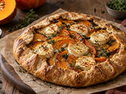Comment réussir une tarte rustique au potimarron et au chèvre ?