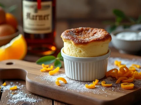découvrez notre recette classique de soufflé au grand marnier, un dessert aérien et savoureux qui allie l'élégance de l'orange à la légèreté de l'œuf. parfait pour épater vos convives en toutes occasions !
