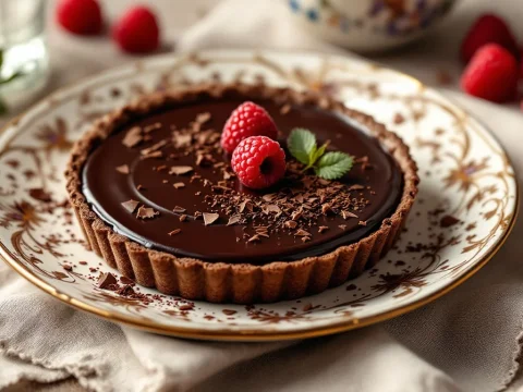 découvrez la délicieuse tartelette au chocolat, parfaite pour sublimer vos repas festifs. avec sa texture fondante et son goût riche en cacao, elle ravira vos invités et ajoutera une touche d'élégance à vos célébrations.