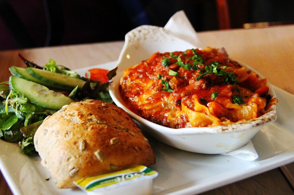 plat de lasagnes