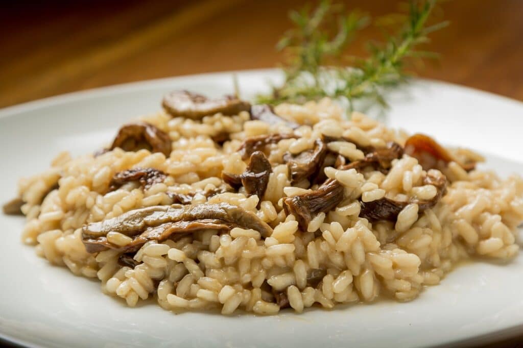 Risotto pour une table de fêtes