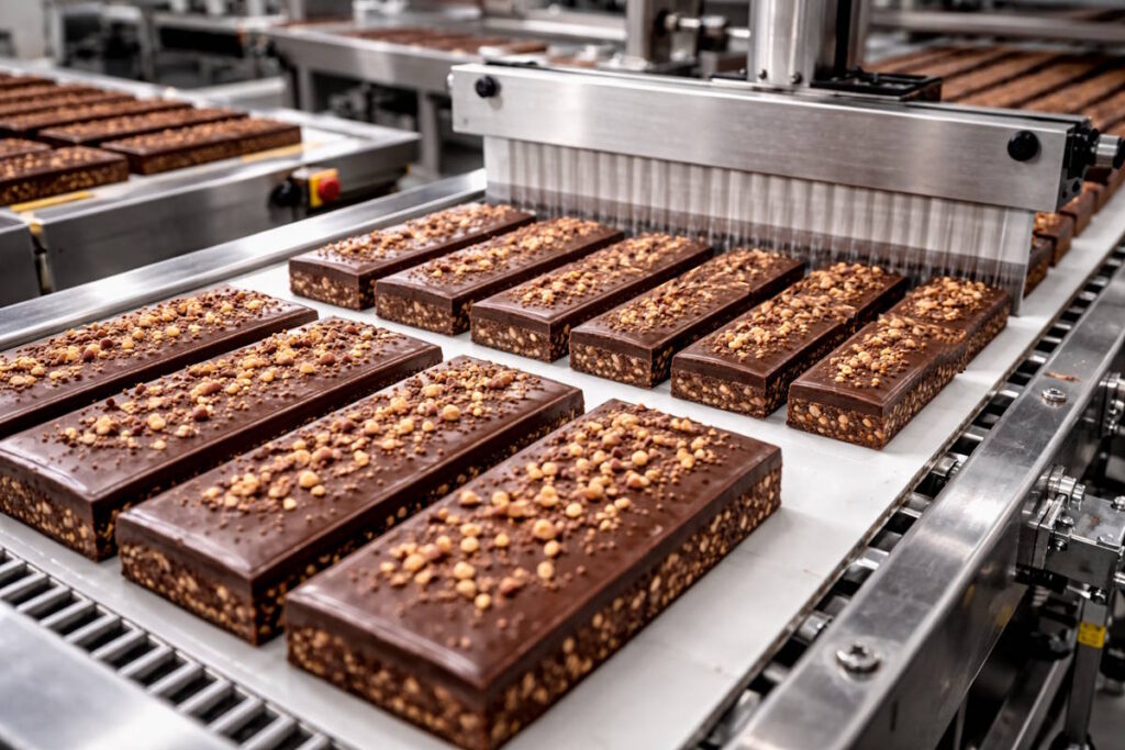 découpe craquants au chocolat